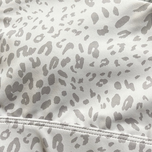 Anthropologie Allfenix Sports Bra Cheetah Dark Stone Sand M Medium New - Picture 3 of 6